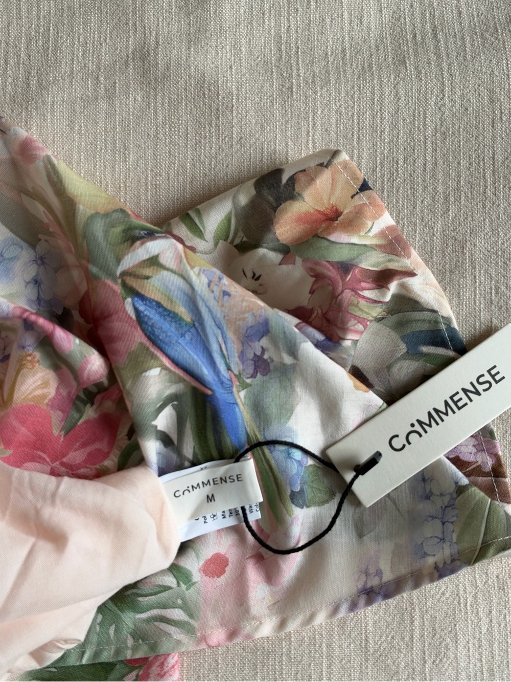 COMMENSE Floral Print Belted
Midi Dress - Picture 7 of 7